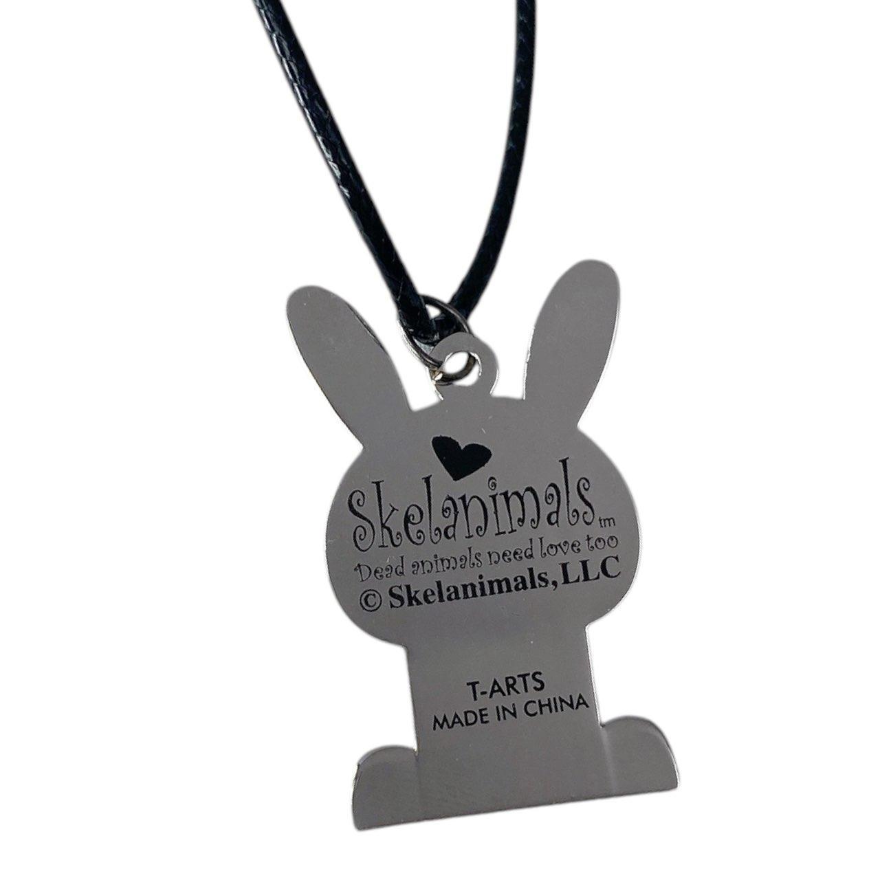 Y2K Rare Visual Kei Skelanimals Character Charm Necklace - Bunny