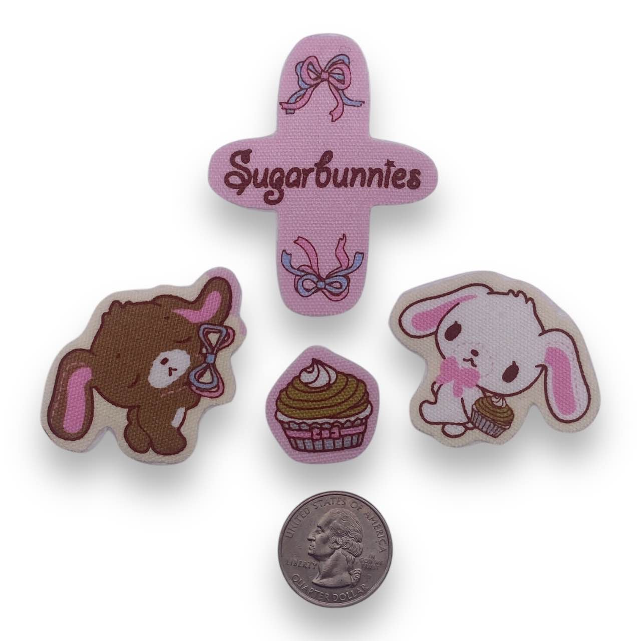 Y2K Sugarbunnies Mini Iron-On Patch Set