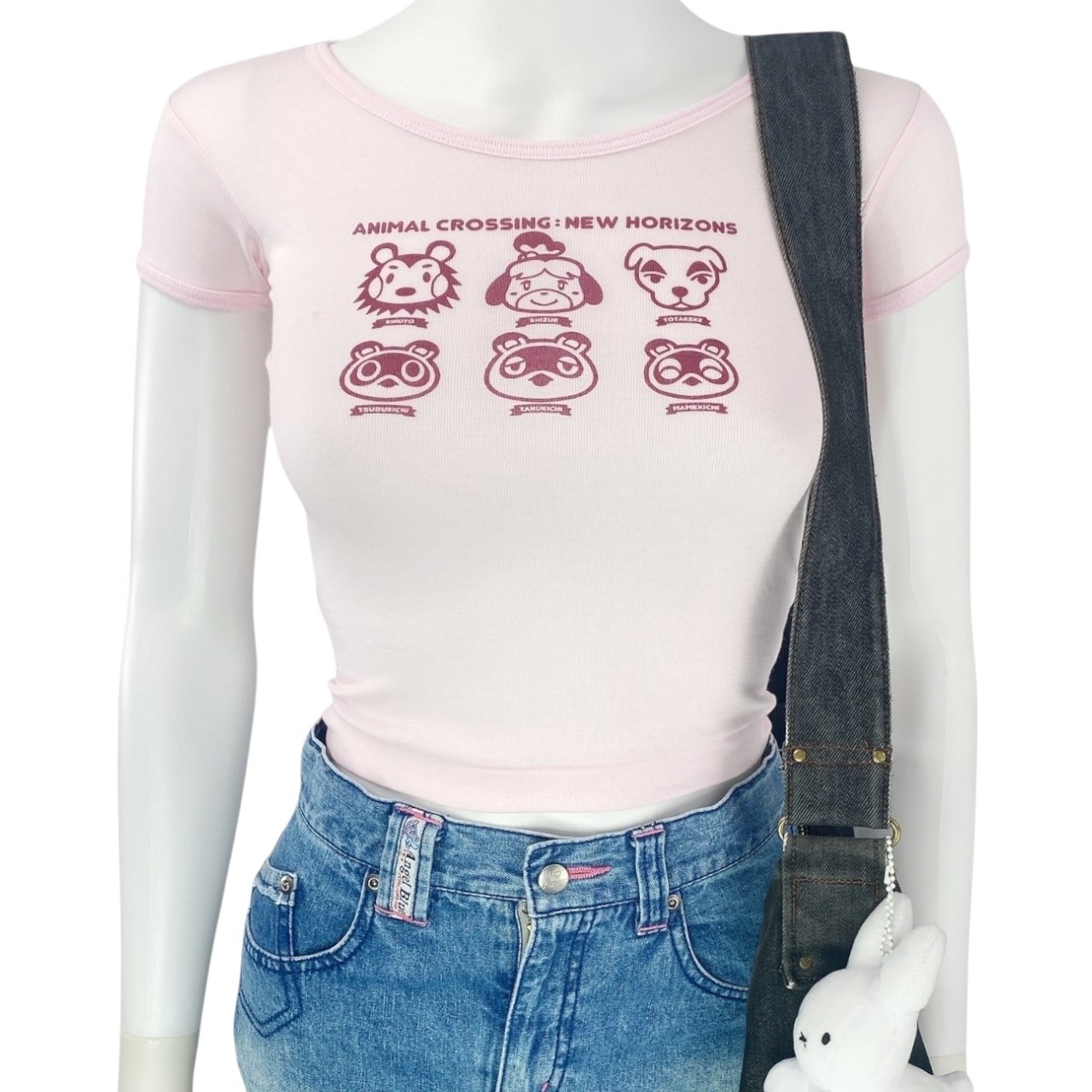Animal Crossing Kawaii Pink Tee Sz XXS