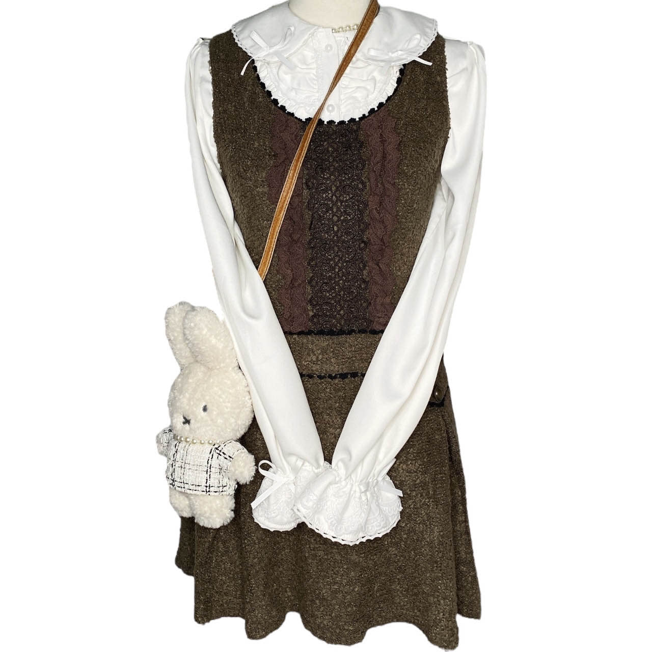 Axes Femme Mori Girl Dark Brown Dress Sz S/M