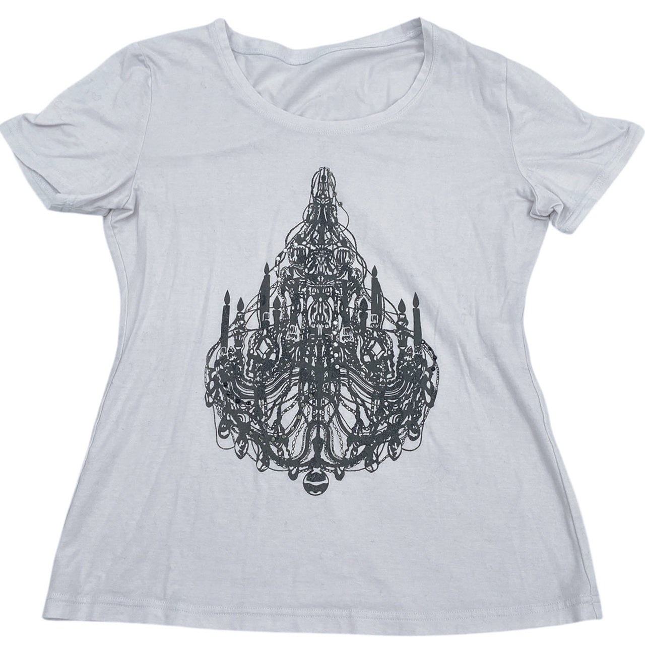 2000s Visual Kei Chandelier Bling Tshirt Sz S