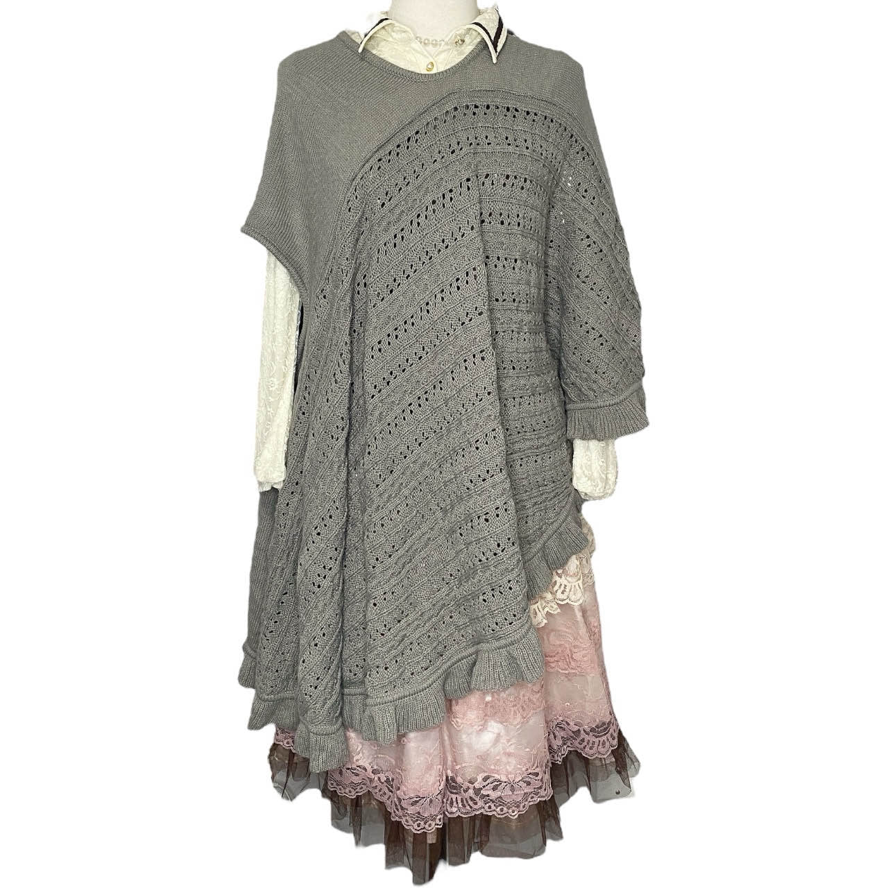 Axes Femme Mori Girl Asymmetrical Knit Top One Size