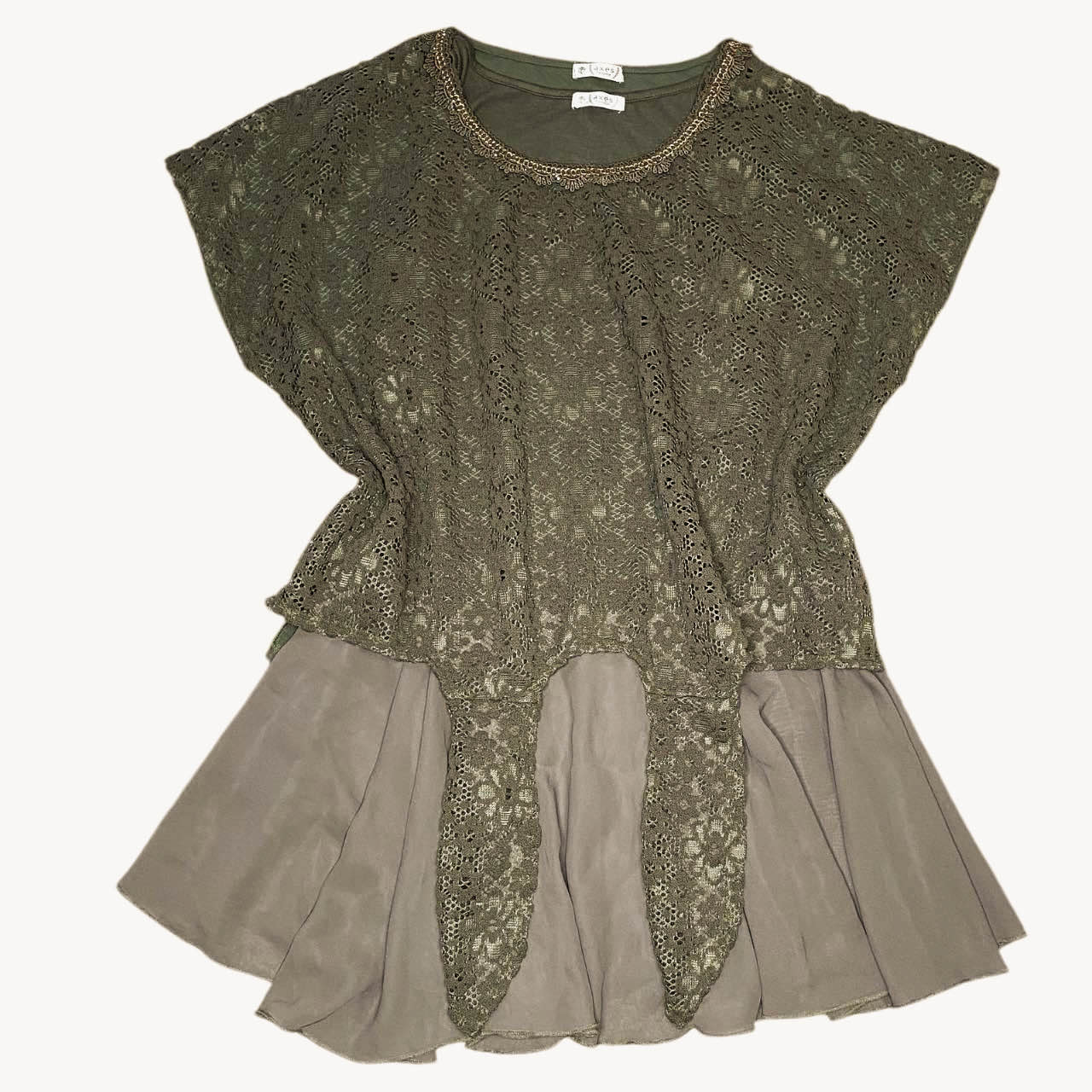 Axes Femme Mori Girl Layered Knit Fairy Top Sz M