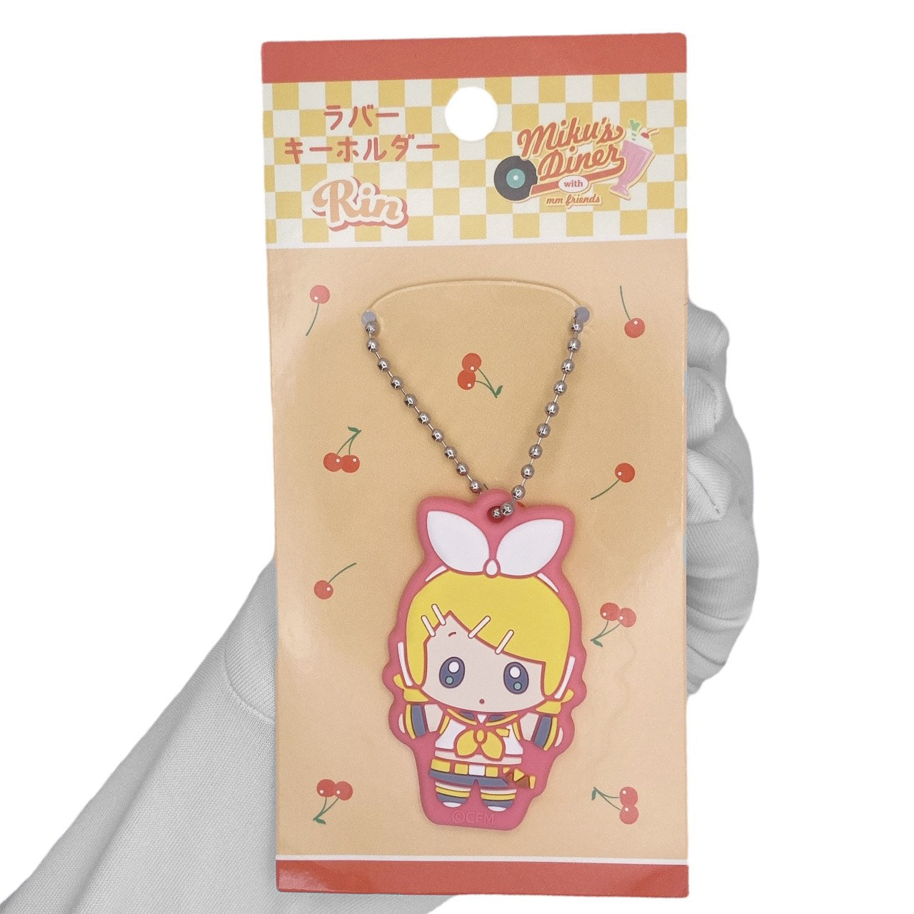 Deadstock New 2010s Hatsune Miku Vocaloid Diner Keychain - Rin