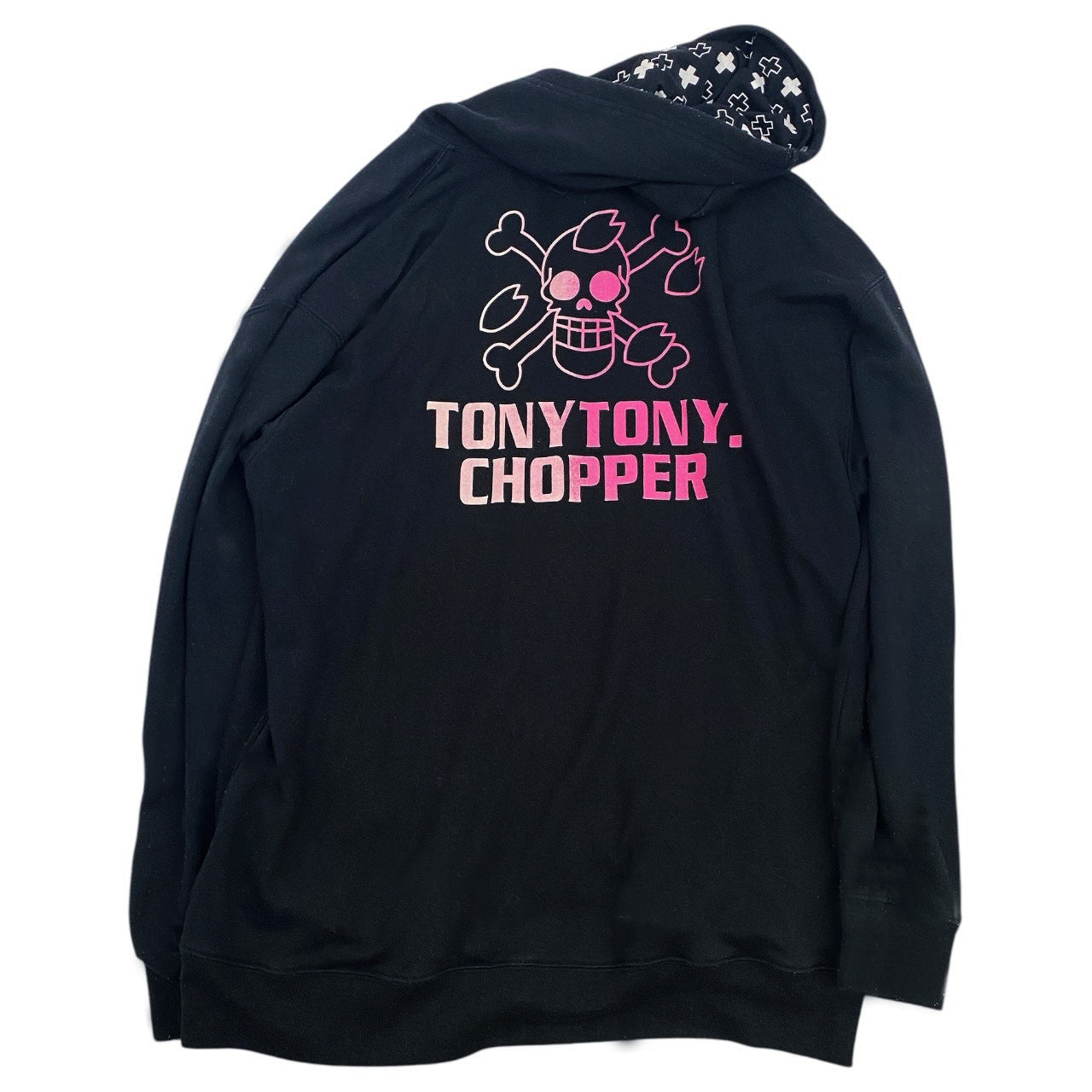 2010s One Piece Grail Hoodie "Tender Hearted" Tony Tony Chopper Sz L