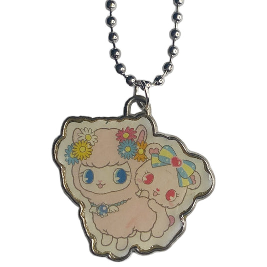 2013 Sanrio Jewelpet Pendant Necklace Alpaca and Bear