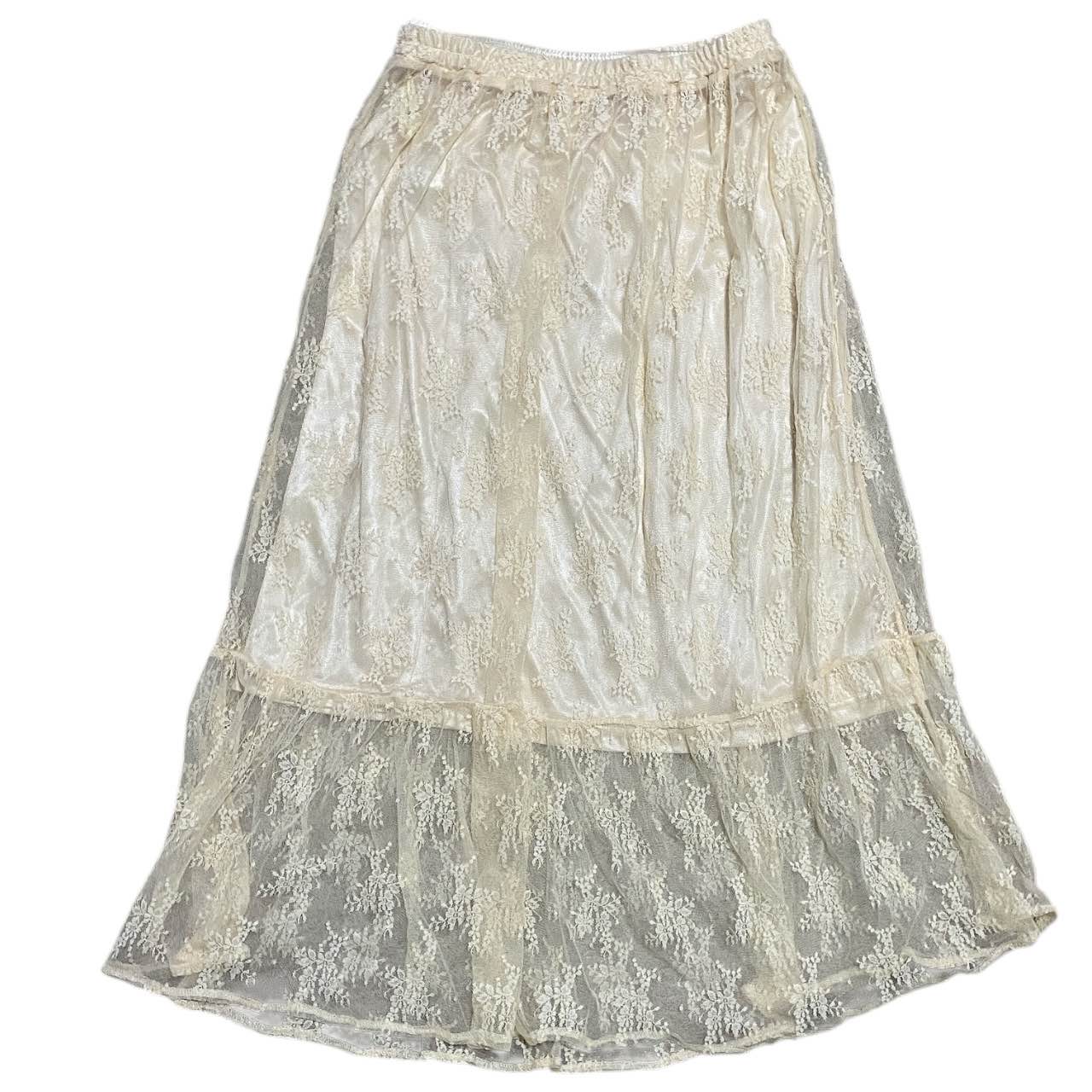 Earth, Music, And Ecology Lace Layering Skirt Sz S