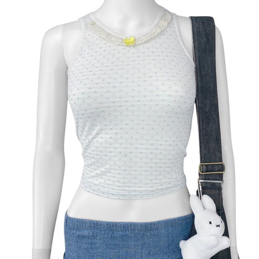 2000s Kawaii Hearts Tank Sz XS/S