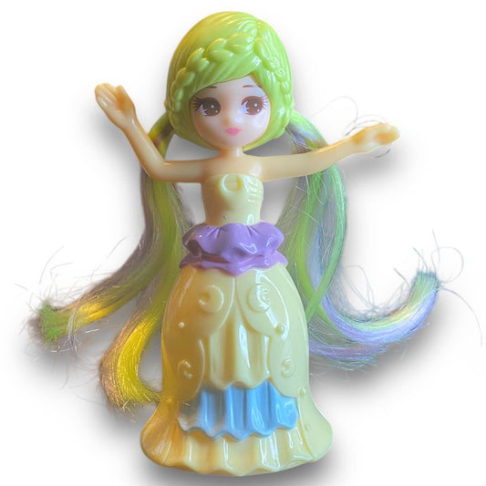 2010s Licca Doll Figure - Yellow Dress With Hair