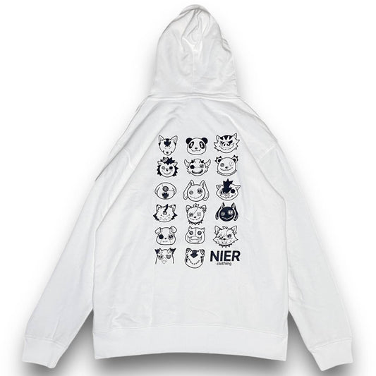 2000s Nier Emo Characters Full Zip Hoodie Sz L