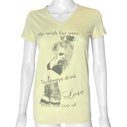 Y2K Skinny Lip Gyaru Girl Graphic Tee Sz S/M