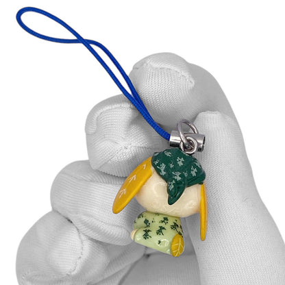 2000s Tea Dog Mascot Strap - Yellow and Green