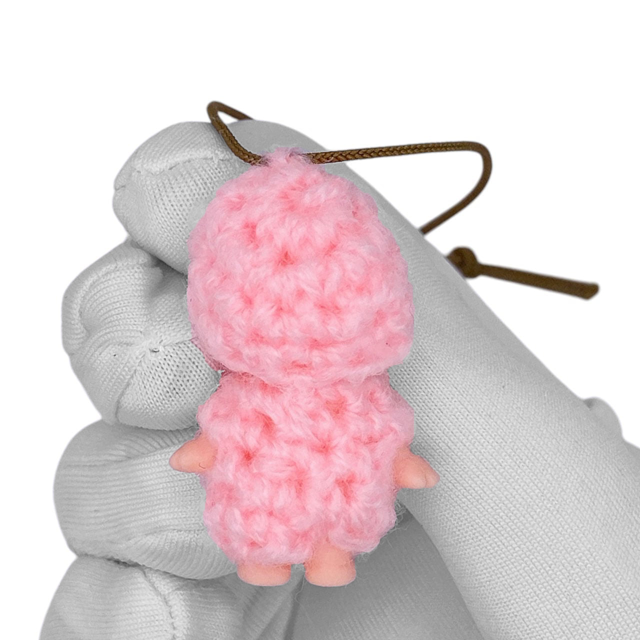Vintage 90s Kewpie Crochet Outfit Strap - Pink