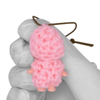 Vintage 90s Kewpie Crochet Outfit Strap - Pink