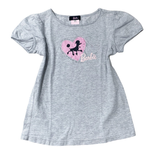 2008 Barbie Logo Bling Poodle Tee Sz XS