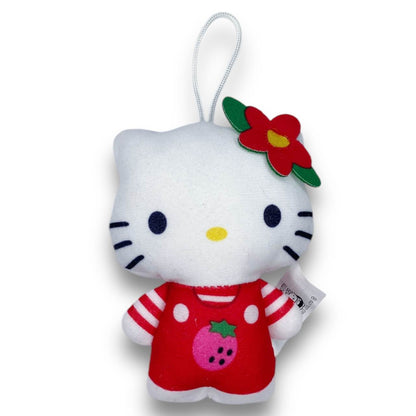 Sanrio Hello Kitty 50th Plush Strap - Red Flower