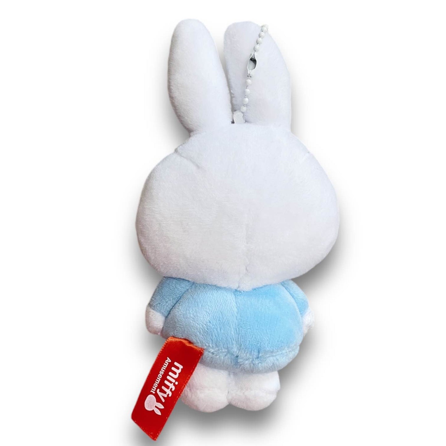 Miffy Bunny Mascot Plush Keychain - Light Blue Outfit