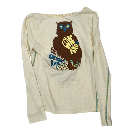 Japan Y2K Mushroom Emrboidery Grunge Top Sz S