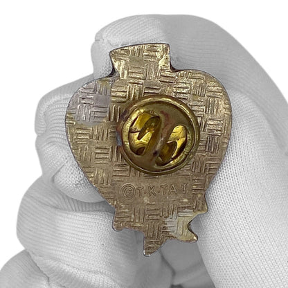 Vintage 90s Sailor Moon Enamel Pin - Tuxedo Mask Red Heart