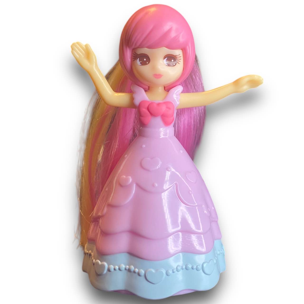 2010s Licca Doll Figure - Pink Ballgown With Hair