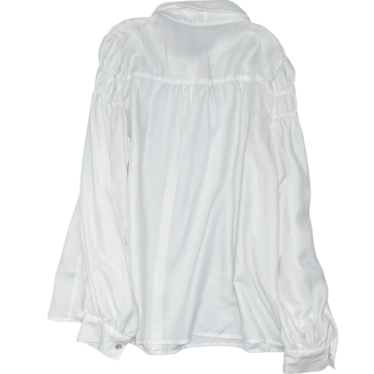 Axes Femme Poettique White Button Up Blouse Sz M