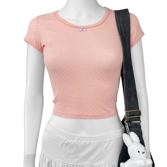 2000s Kawaii Dots Tee Sz XS/S