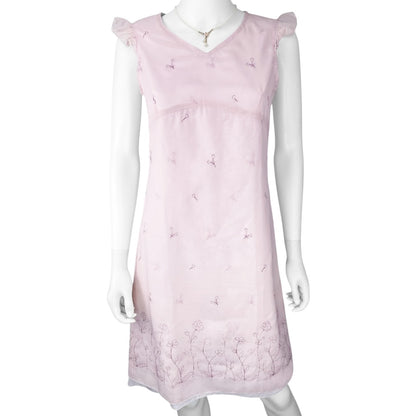 Y2K Floral Coquette Fairy Pink Dress Sz S