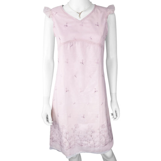 Y2K Floral Coquette Fairy Pink Dress Sz S