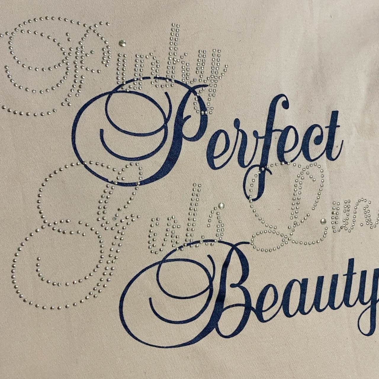 Gyaru "Perfect Beauty" Bling Tee Sz S