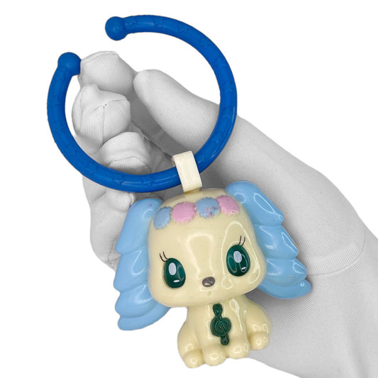 2010s Sanrio Jewelpet Character Keychain - Blue Dog