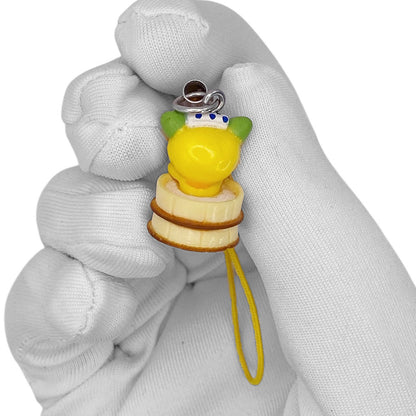 2000s Tea Cat Mascot Strap - Yellow