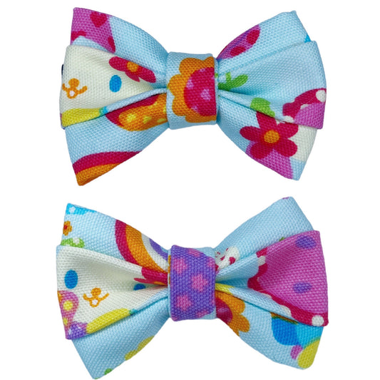 Vintage Sanrio Usahana Fabric Hair Bow Set