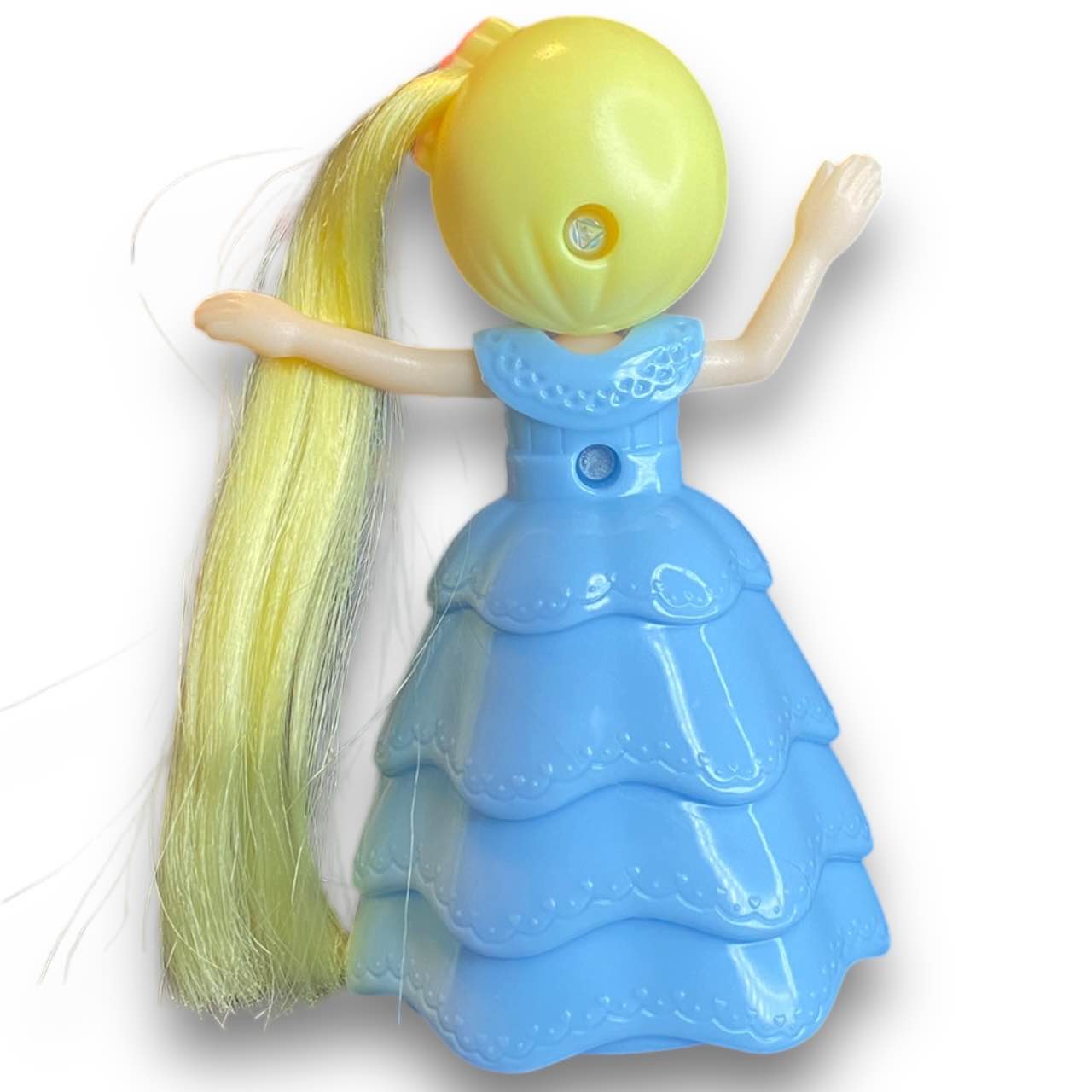 2010s Licca Doll Figure - Blue Ballgown With Hair