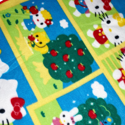 2007 Sanrio Hello Kitty Kidcore Kawaii Fleece Blanket Throw