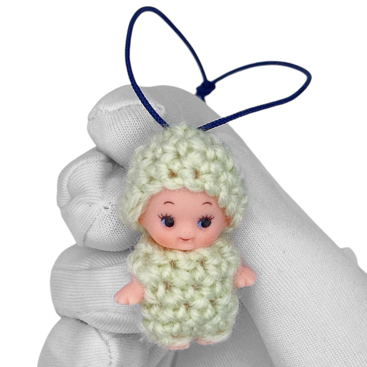 Vintage 90s Kewpie Crochet Outfit Strap - Pastel Green