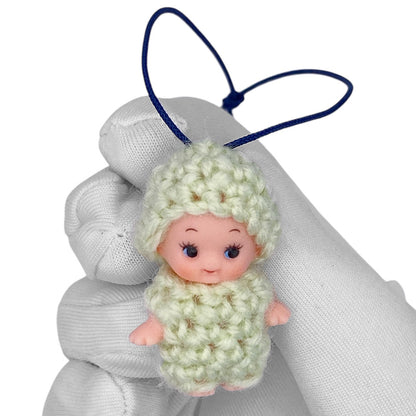 Vintage 90s Kewpie Crochet Outfit Strap - Pastel Green