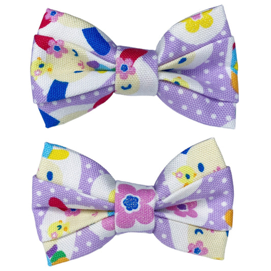 Vintage Sanrio Usahana Fabric Hair Bow Set