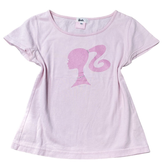 2005 Barbie Logo Bling Pink Tee Sz S