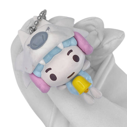 Y2K Gloomy Bear Character Charm Keychain - White Wolf