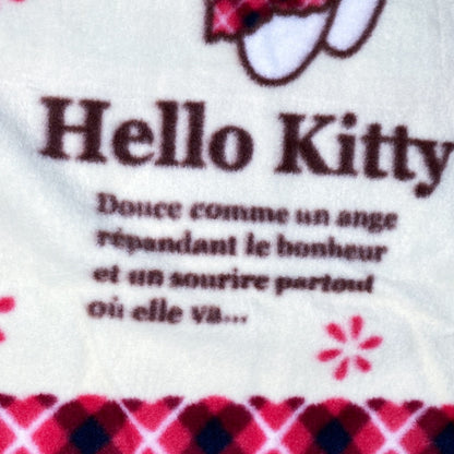 2002 Sanrio Hello Kitty French Angel Fleece Blanket Throw