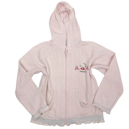 2008 Sanrio Sugarland Coquette Hello Kitty Cropped Hoodie Sz S