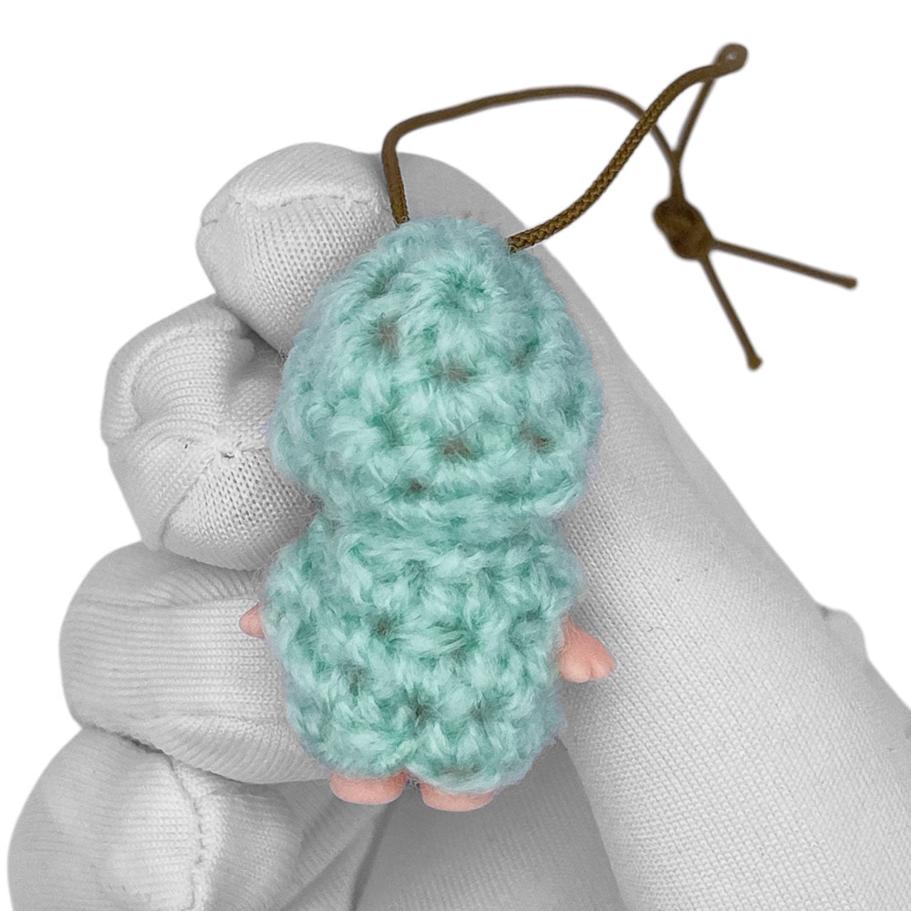 Vintage 90s Kewpie Crochet Outfit Strap - Teal