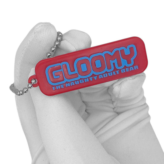 2003 Gloomy Bear Character Charm Keychain - Dogtag Logo