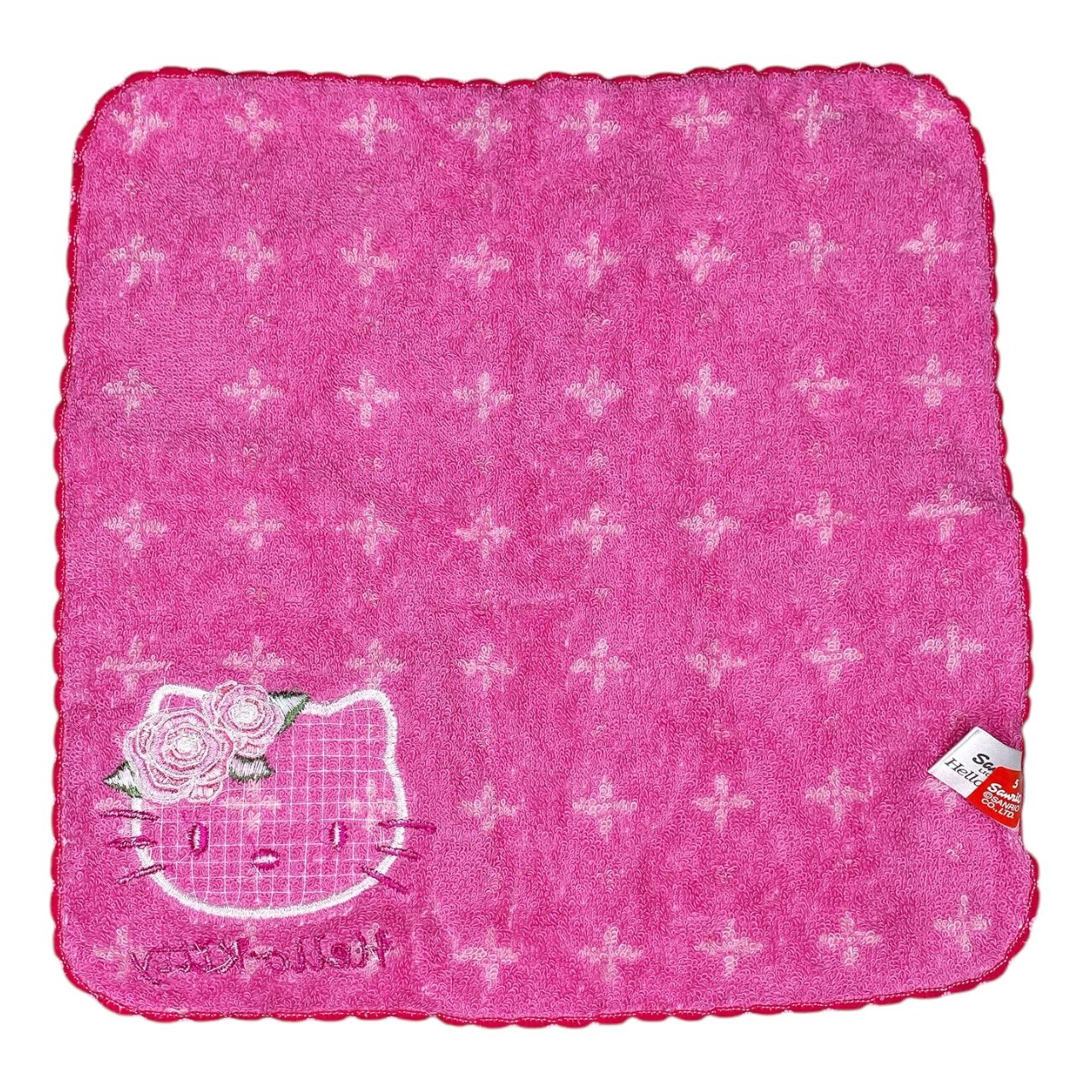 2010 Sanrio Hello Kitty Coquette Rose Face Towel