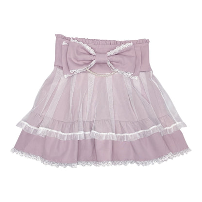 Coquette Jirai Kei Mar*s Dolly Big Bow Skirt Sz S/M