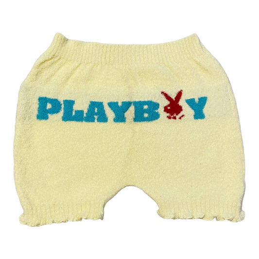 Y2K Playboy Bunny Fluffy Shorts Sz S/M