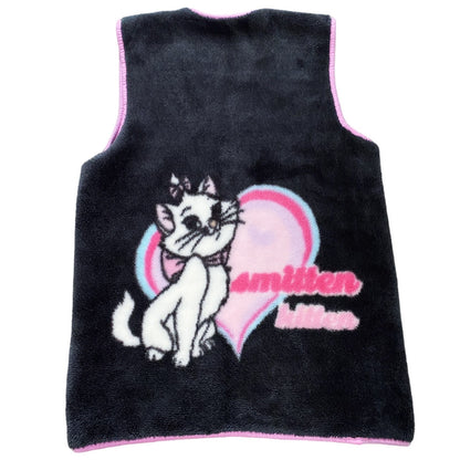 2000s Disney Marie Smitten Kitten Fluffy Vest Sz S/M