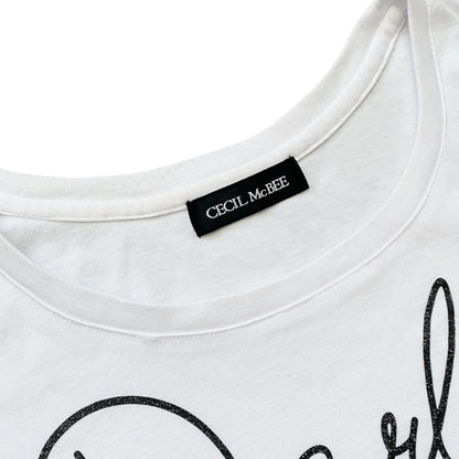 Y2K Cecil McBee Gyaru Perfume Graphic Tee Sz S/M