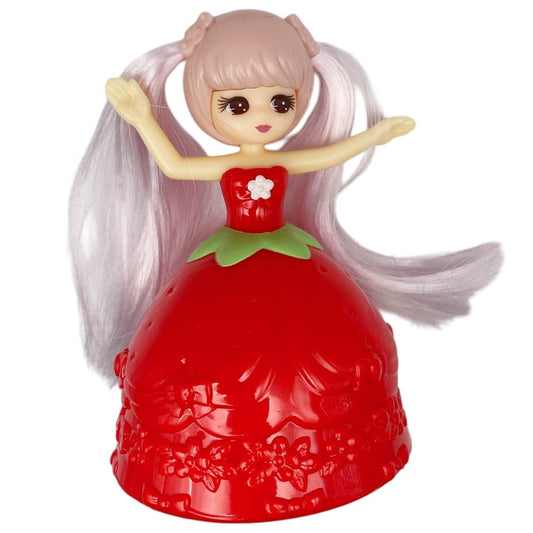 2010s Licca Doll Figure - Red Strawberry Dress