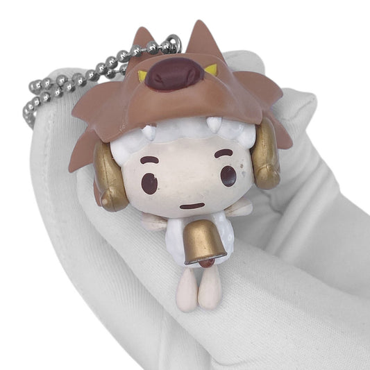 Y2K Gloomy Bear Character Charm Keychain - Brown Wolf
